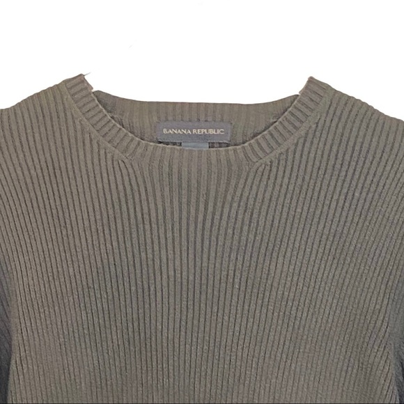 Banana Republic Olive Green Long Sleeve Pullover Sweater Size Large - Picture 2 of 5